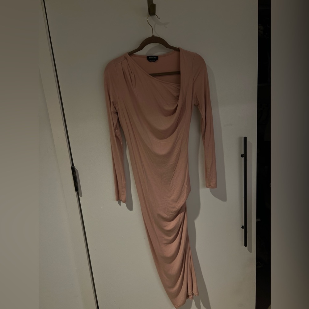 Blush pink BeBe dress